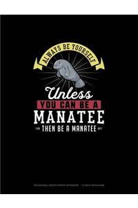 Always Be Yourself Unless You Can Be A Manatee Then Be A Manatee