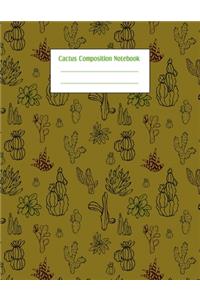 Cactus Composition Notebook