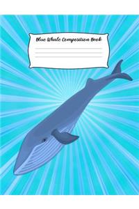 Blue Whale Composition Book