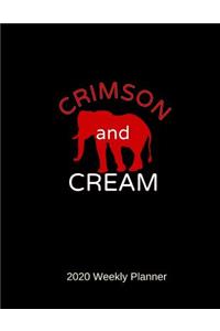 Crimson and Cream 2020 Weekly Planner