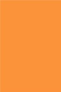 Simple Orange Color Notebook