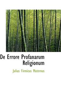 de Errore Profanarum Religionum