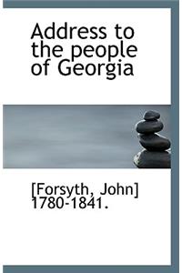 Address to the People of Georgia