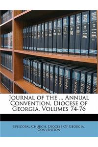Journal of the ... Annual Convention, Diocese of Georgia, Volumes 74-76