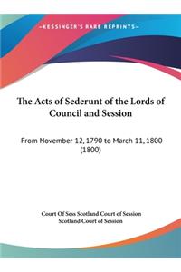 The Acts of Sederunt of the Lords of Council and Session