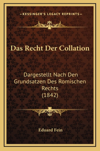 Das Recht Der Collation