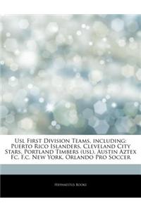 Articles on Usl First Division Teams, Including