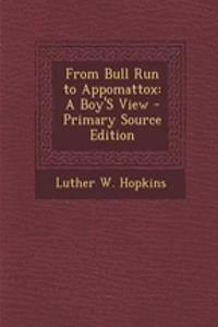 From Bull Run to Appomattox