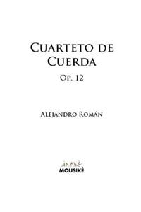 Cuarteto de Cuerda, Op. 12