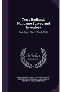 Terry Badlands Nongame Survey and Inventory