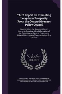 Third Report on Promoting Long-Term Prosperity from the Competitiveness Policy Council