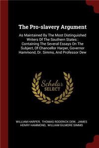 The Pro-slavery Argument
