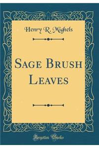 Sage Brush Leaves (Classic Reprint)