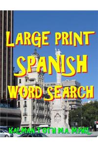 Large Print Spanish Word Search