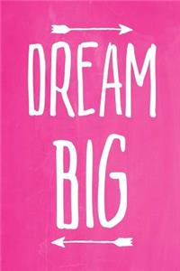 Pastel Chalkboard Journal - Dream Big (Pink)