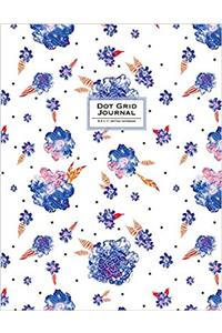 Dot Grid Journal Dotted Notebook: Floral Soft Cover (Floral Dotted Journal)