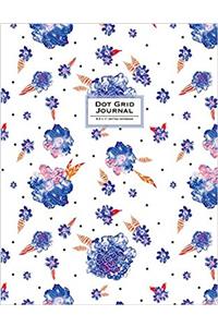 Dot Grid Journal Dotted Notebook: Floral Soft Cover (Floral Dotted Journal)