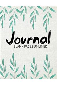 Journal Blank Pages Unlined
