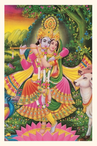 Vintage Journal Krishna and Radha