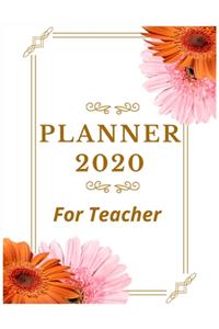 Planner 2020 for Teacher: Pretty Simple Planner - 2020 Planner (8.5&#8242; x 11&#8242; ), 128 pages