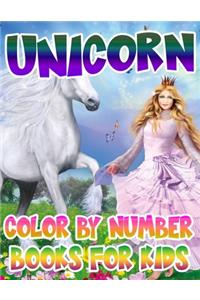 Unicorn Color By Number Books For Kids