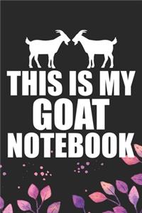 This Is My Goat Notebook