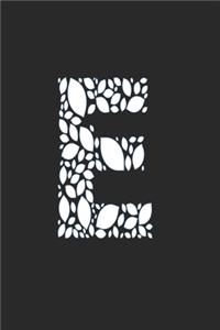 The Letter E from Leafs for nature lovers Journal