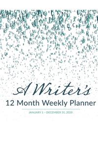 Writer's 12 Month Weekly Planner