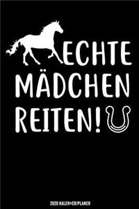 Echte Mädchen Reiten Kalender 2020