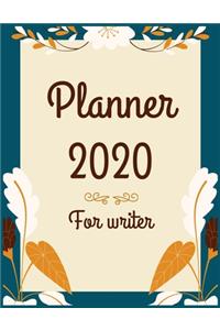 Planner 2020 for writer