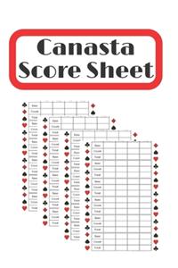 Canasta Score Sheets