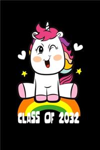 Class of 2032 Unicorn Notebook