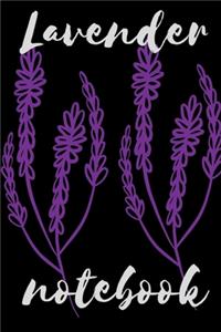 Lavender notebook