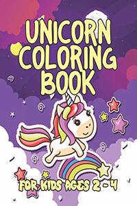 Unicorn Coloring Book for Kids Ages 2-4