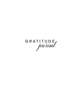 Gratitude Journal