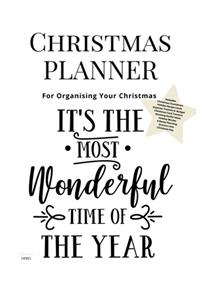 Christmas Planner It's The Most Wonderful Time Of The Year