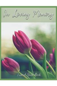 Funeral Guest Book In Loving Memory
