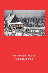 christmas notebook 120 pages lined