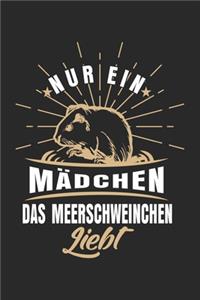 Nur ein Mädchen das Meerschweinchen liebt