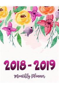 2018 - 2019 Monthly Planner