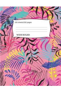 Colorful Leaves Composition Notebook