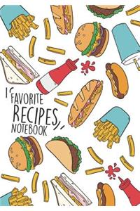 Favorite Recipes Notebook