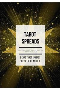 Tarot Spreads - 3 Card Spread Weekly Planner