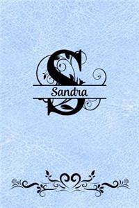 Split Letter Personalized Name Journal - Sandra