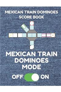 Mexican Train Dominoes Score Book