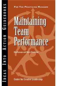 Maintaining Team Performance