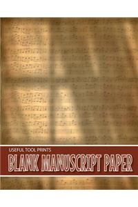 Useful Tool Prints Blank Manuscript Paper