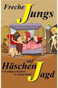 Freche Jungs auf Häschenjagd