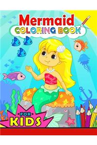 Mermaid Coloring Book for Kids