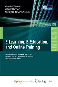 E-Learning, E-Education, and Online Training